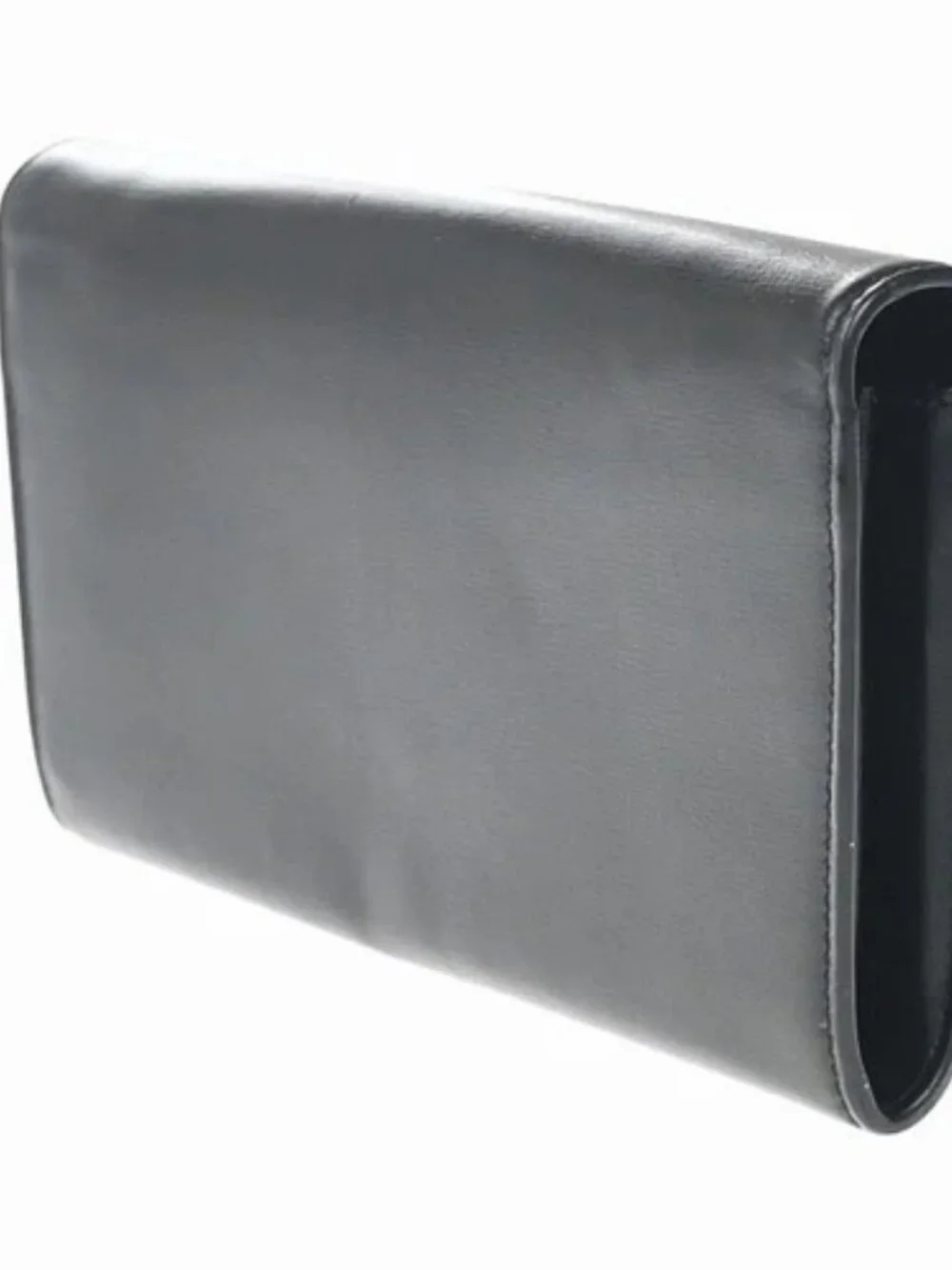 SAINT LAURENT YSL Logo Bifold Long Wallet Leather Black GHW Italy 68KP489 - Picture 4 of 16